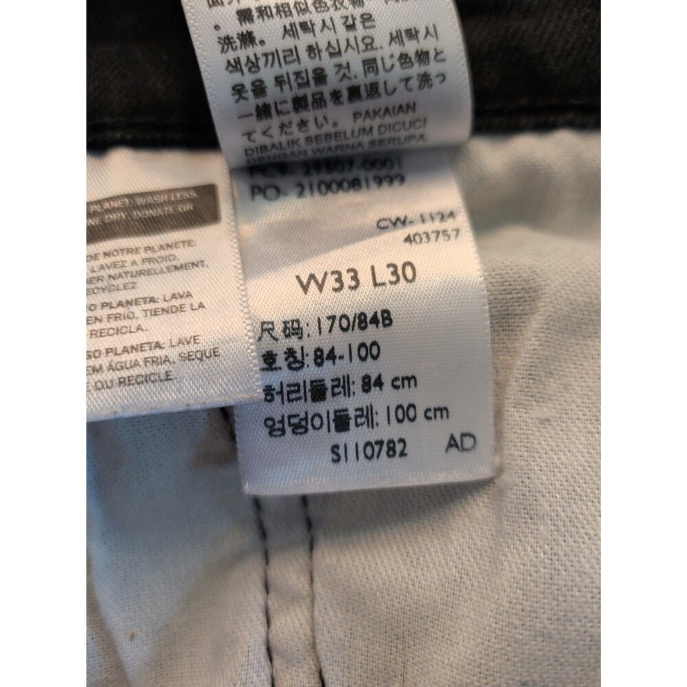 Levi's 502 Taper Men's Black Jeans 33 X 30 - Picture 2 of 5
